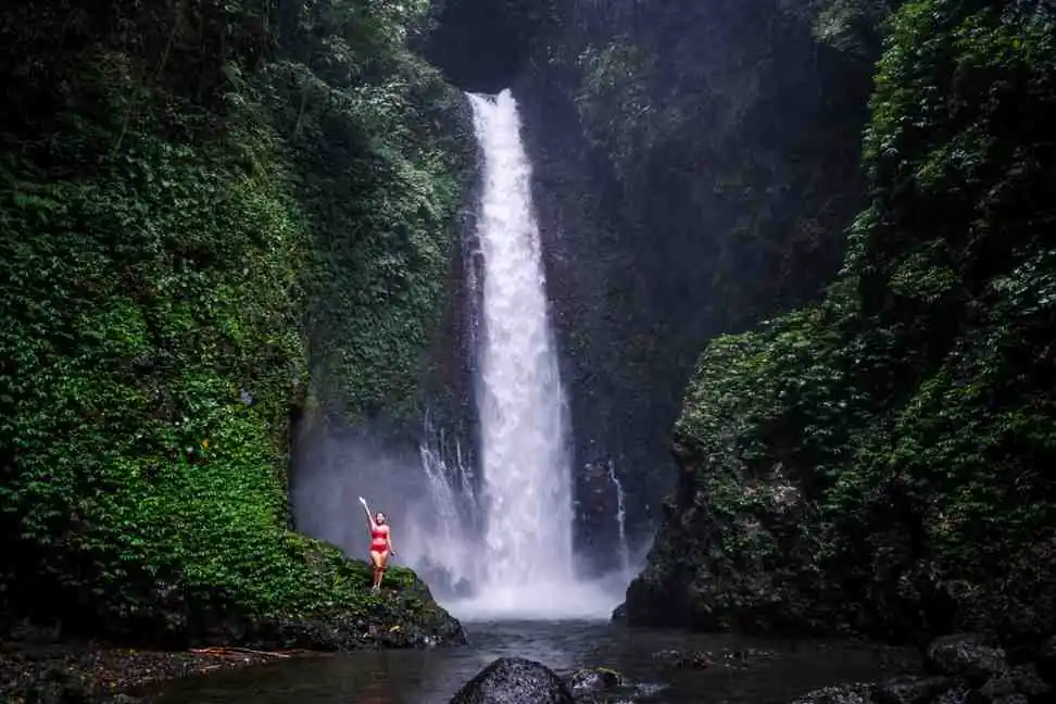 Colek Pamor Waterfall In Buleleng, North Bali